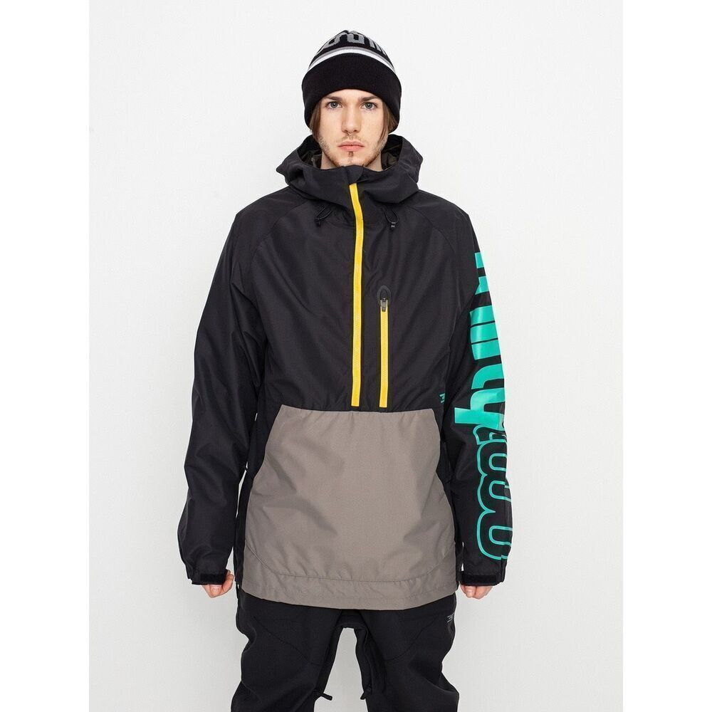 ThirtyTwo Men’s Black Teal Light Anorak Snowboard Jacket